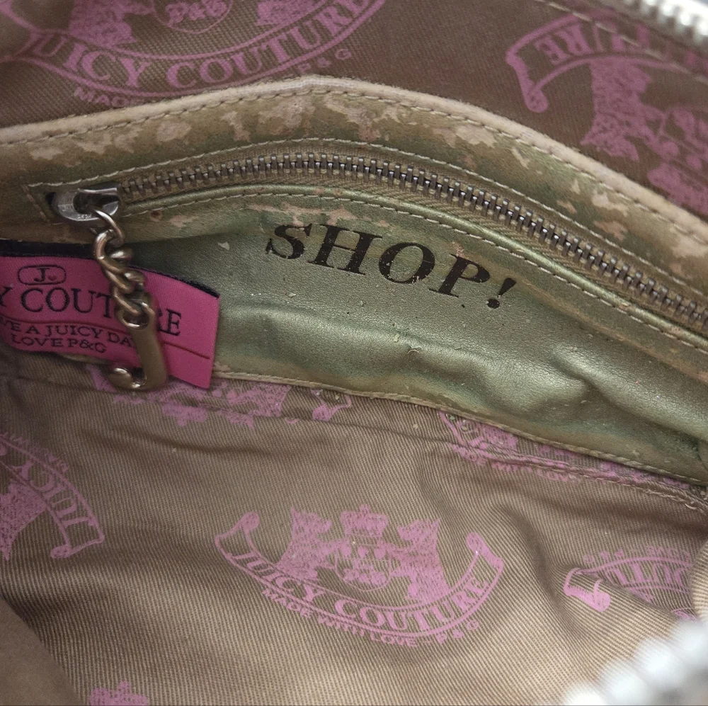 RARE VINTAGE Y2K JUICY COUTURE BARREL SHOULDER BAG WITH SCOTTIE DOGS - Picture 10 of 11